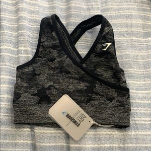 Gymshark Black Camo Bra